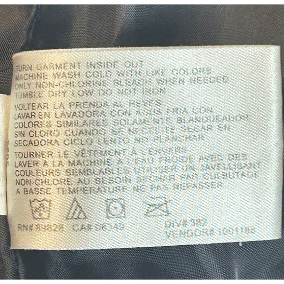 Genmar Kids Black Puffer Vest Peace Sign Rhinestone Hooded Size M - Picture 4 of 11